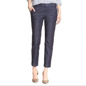 Banana Republic Factory Hampton Pants Blue Pattern